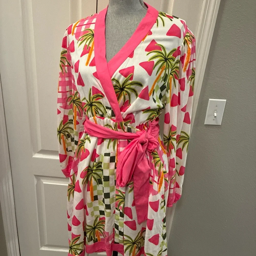 Celina moon ladies wrap dress size large - Picture 2 of 7